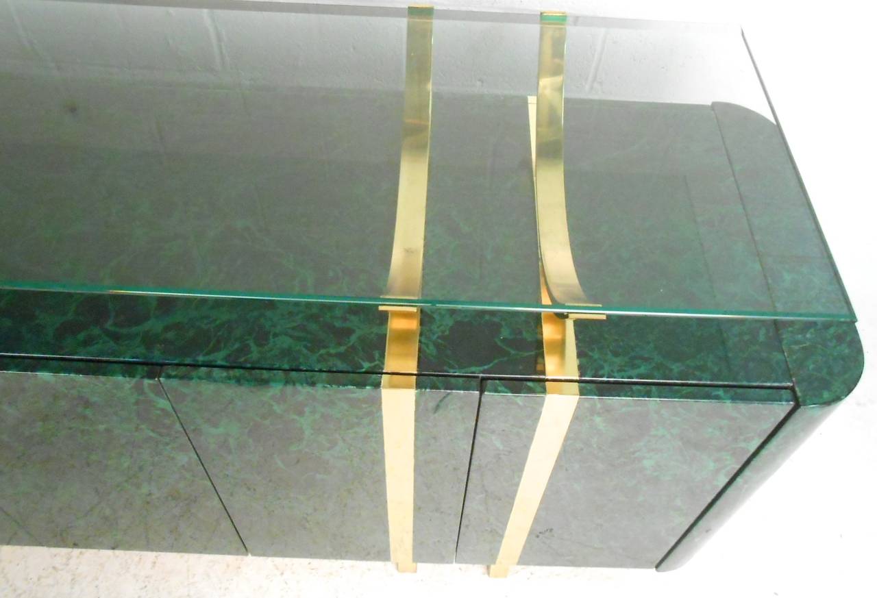 Exquisite Mid-Century Modern Floating Top Buffet Server 2