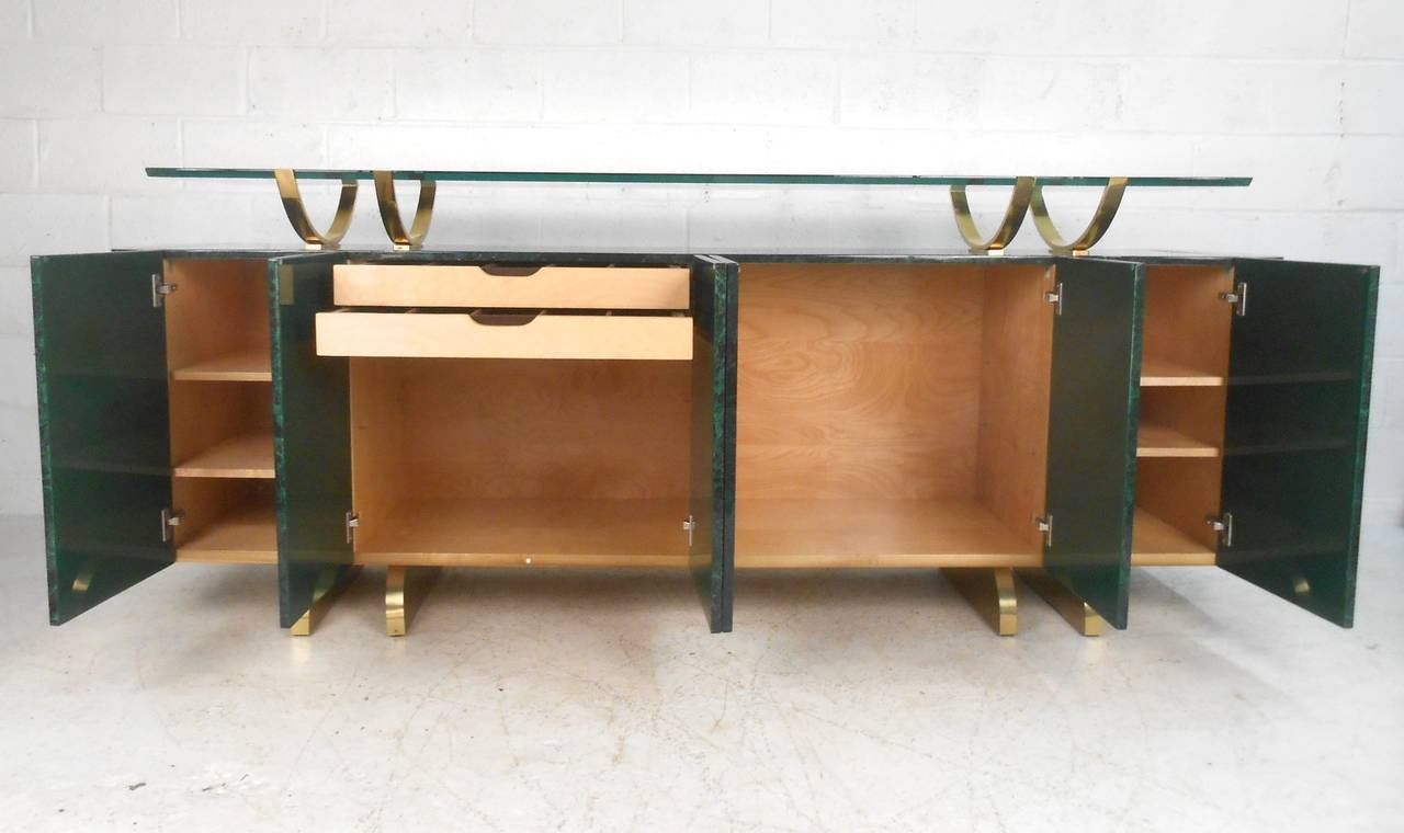 Exquisite Mid-Century Modern Floating Top Buffet Server In Good Condition In Brooklyn, NY