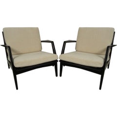 Pair of Kofod-Larsen for Selig Armchairs