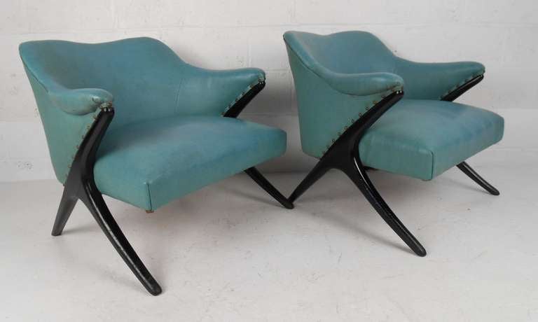 Mid-Century Modern Vintage Lounge Chairs