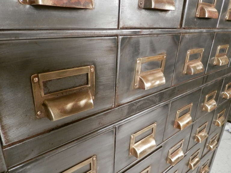 antique card file cabinet