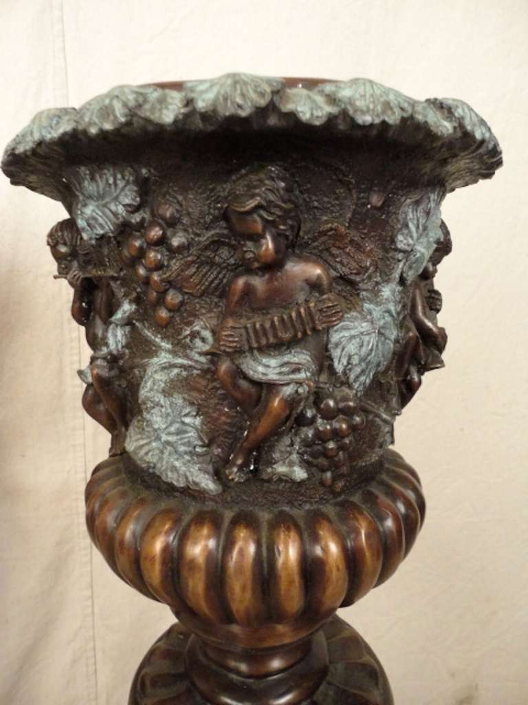 Pair of Detailed Pillars In Bronze 3