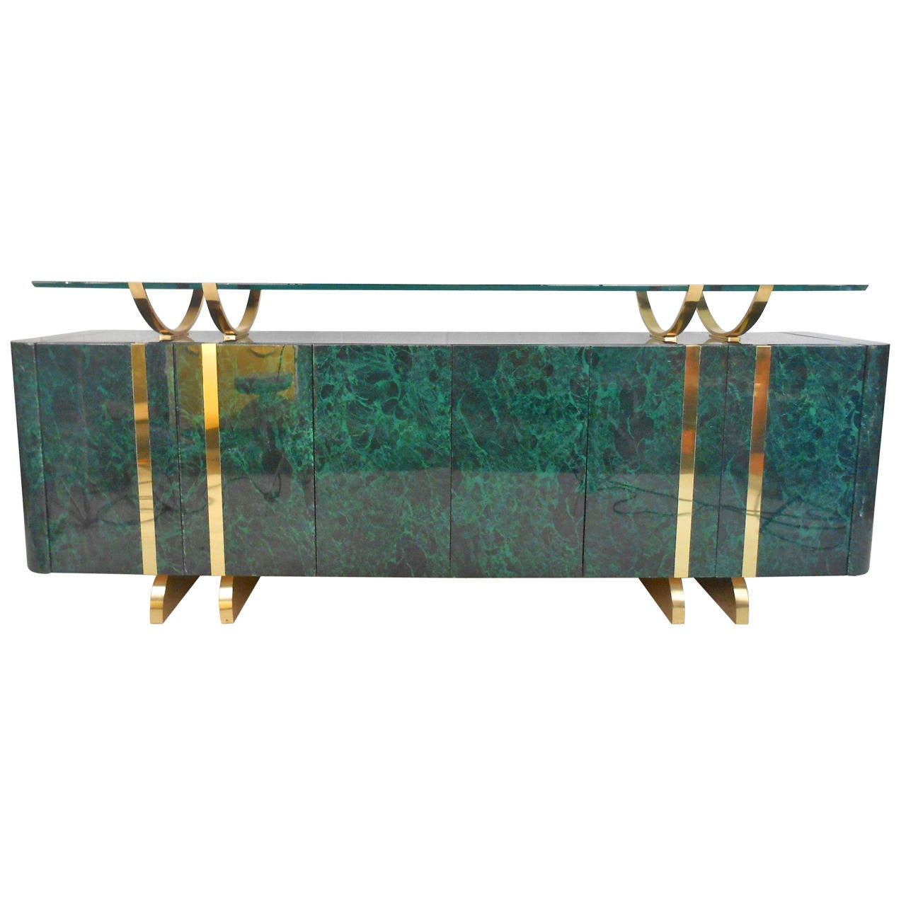 Exquisite MidCentury Modern Floating Top Buffet Server at 1stDibs