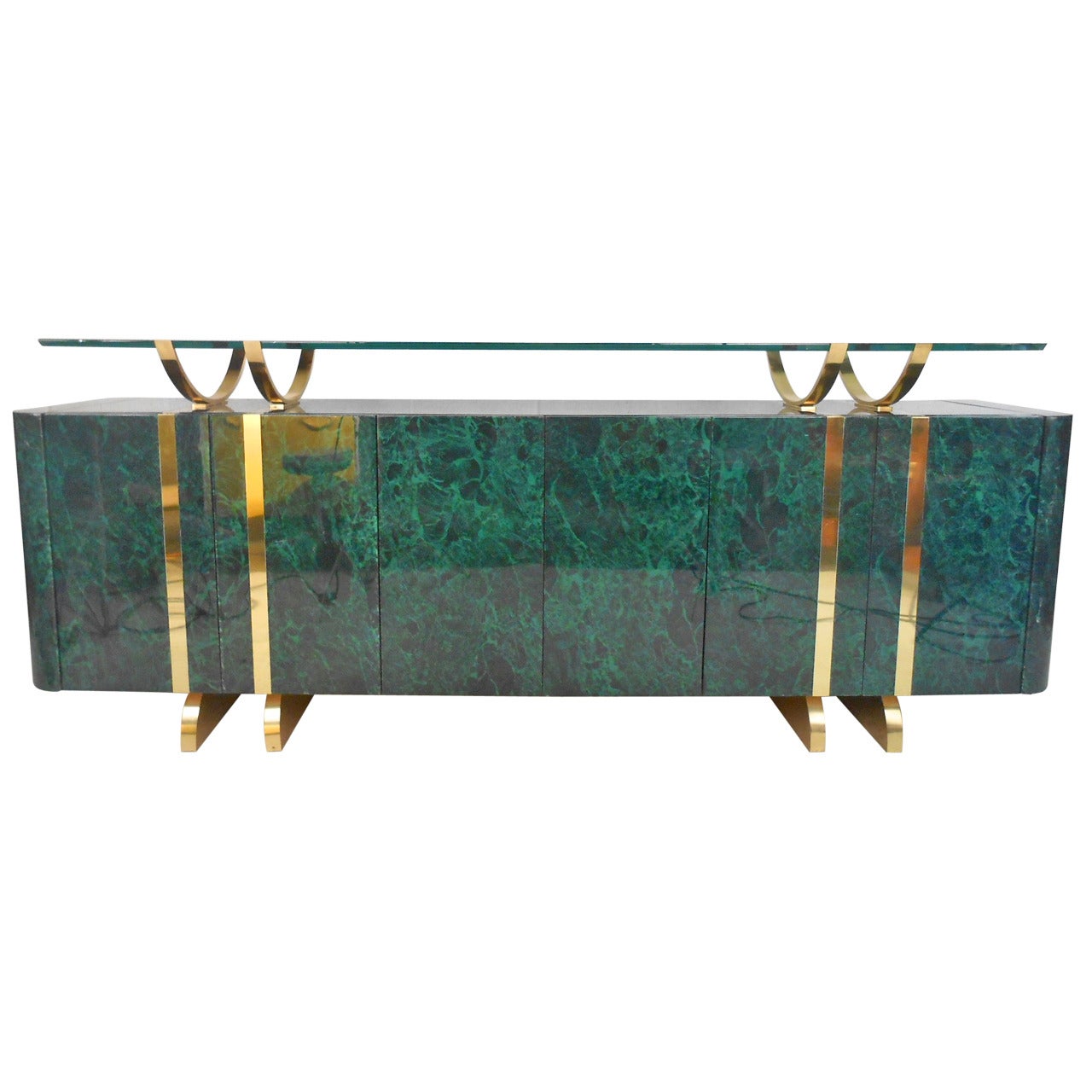 Exquisite Mid-Century Modern Floating Top Buffet Server