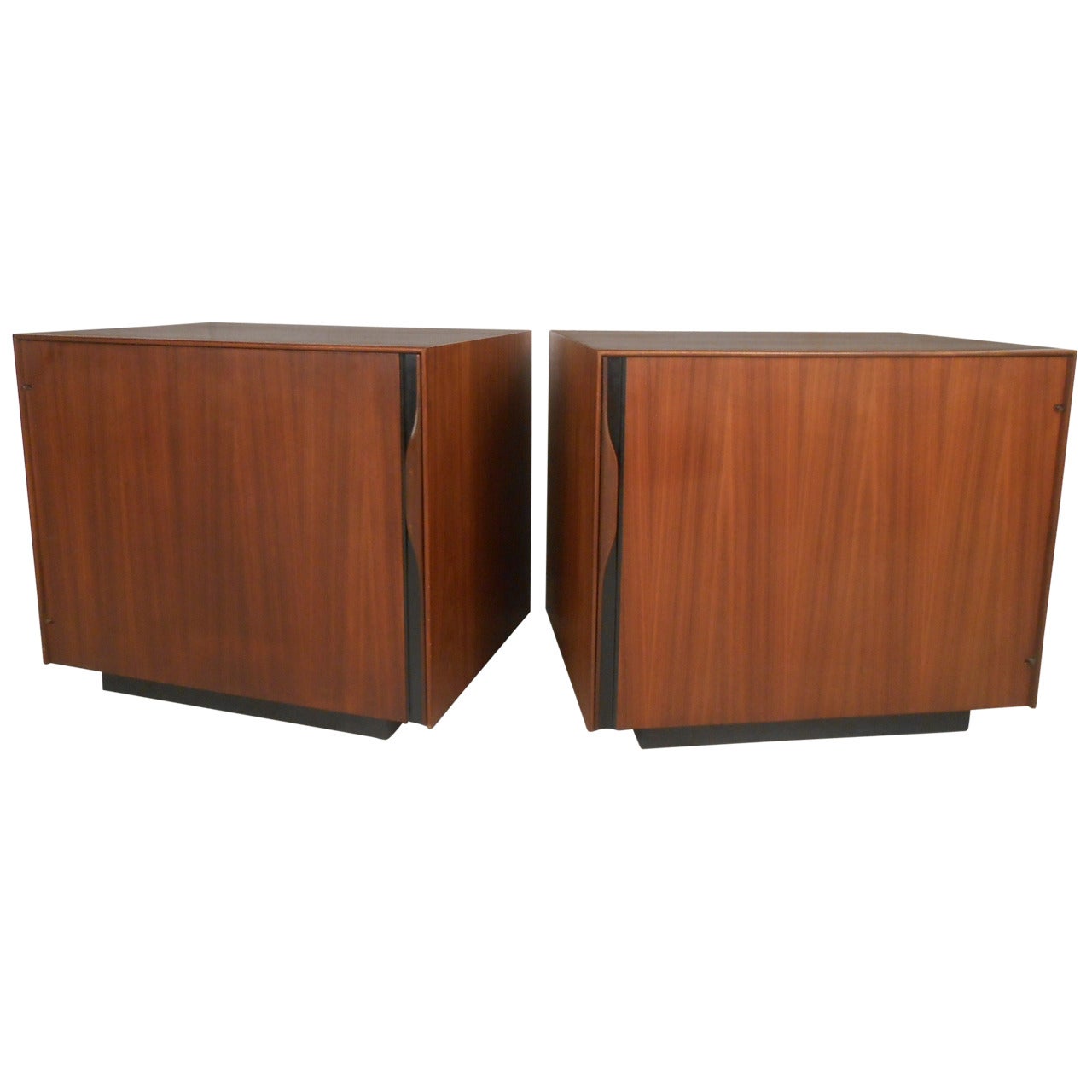 Walnut Nightstands by John Kapel