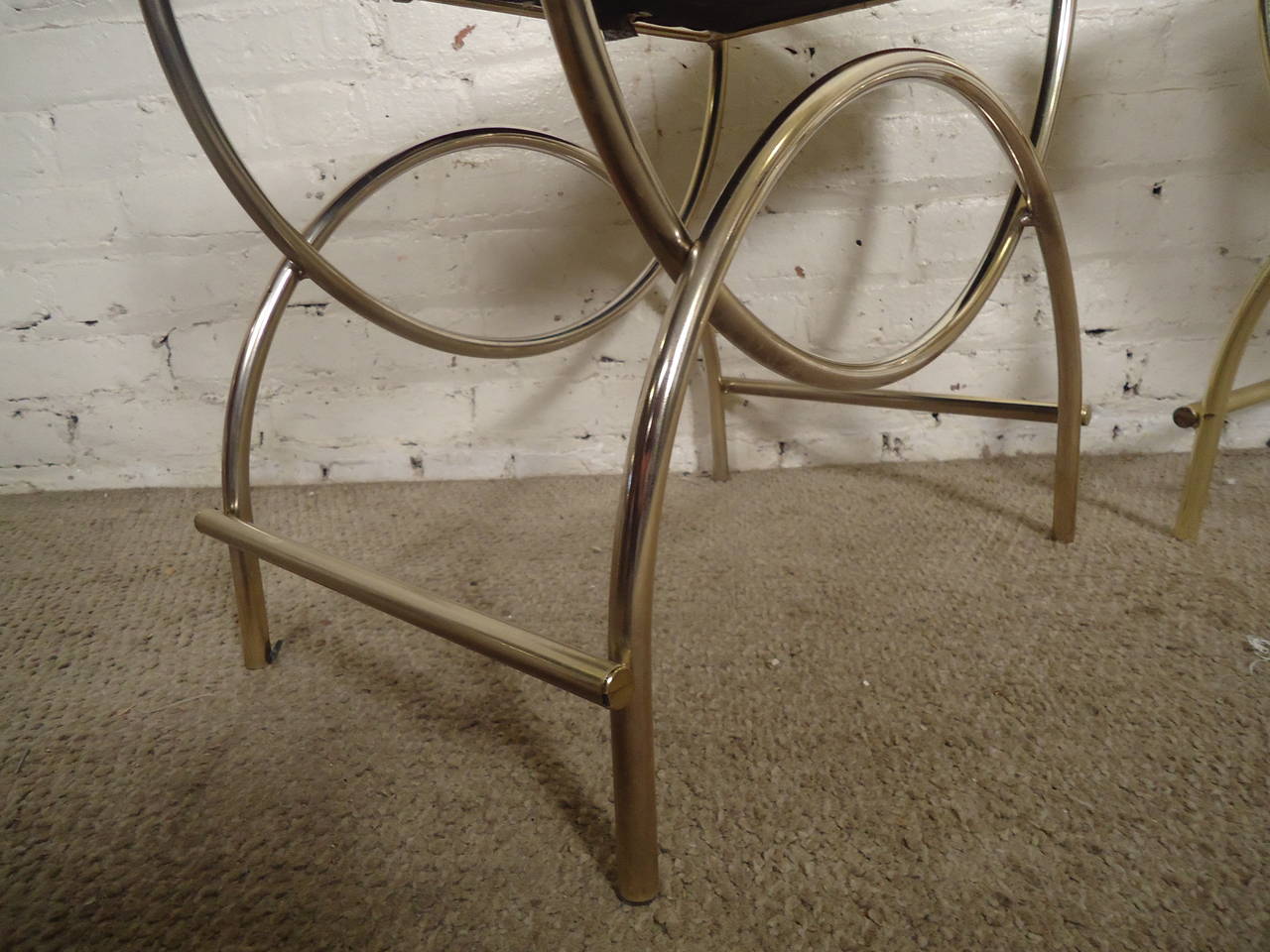 Single Mid-Century Tufted Ottoman by Koch Originals 3