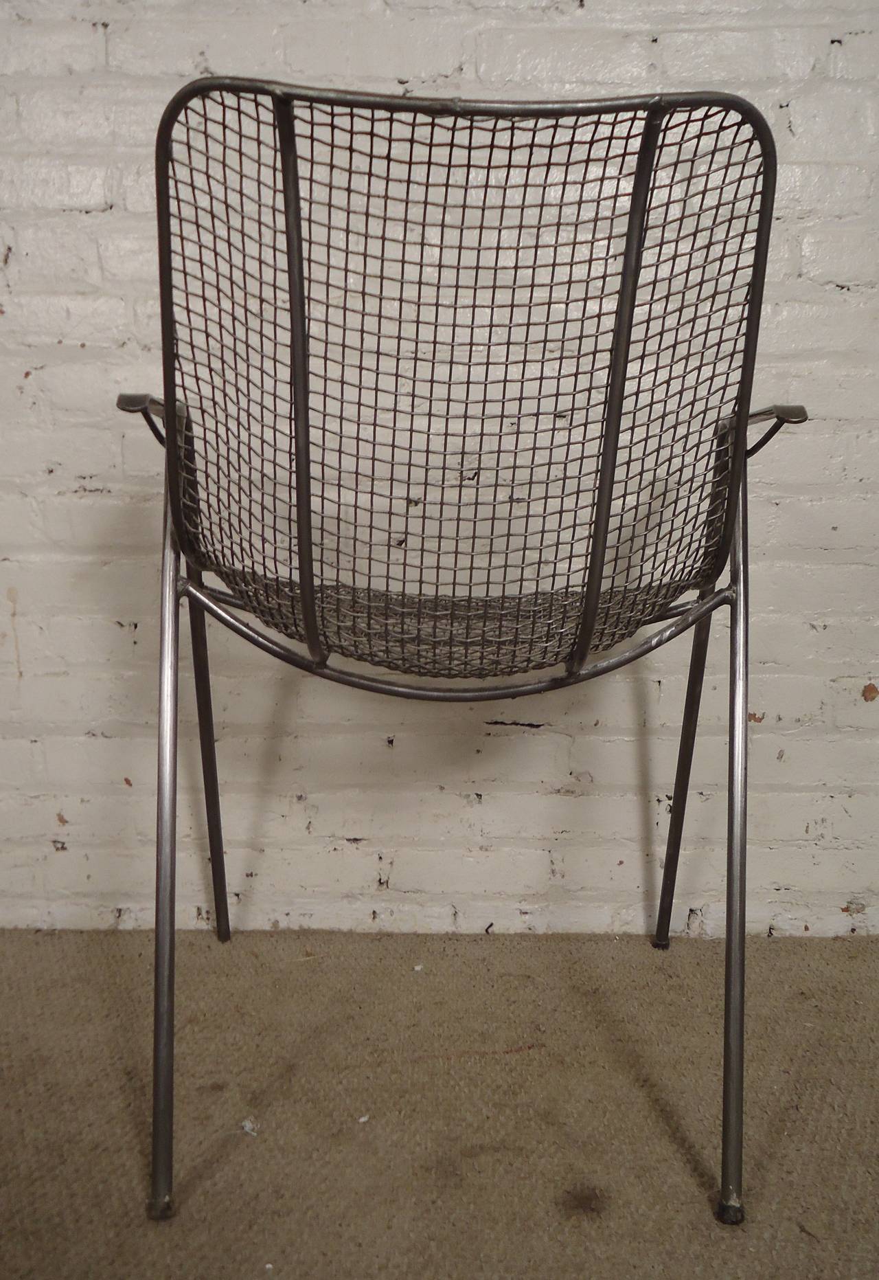 Mid-20th Century Mid-Century Modern Wire Arm Chair