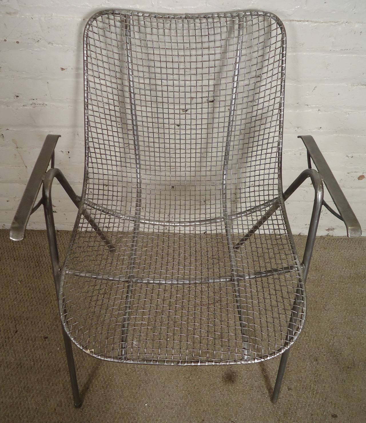 Mid-Century Modern Wire Arm Chair 2