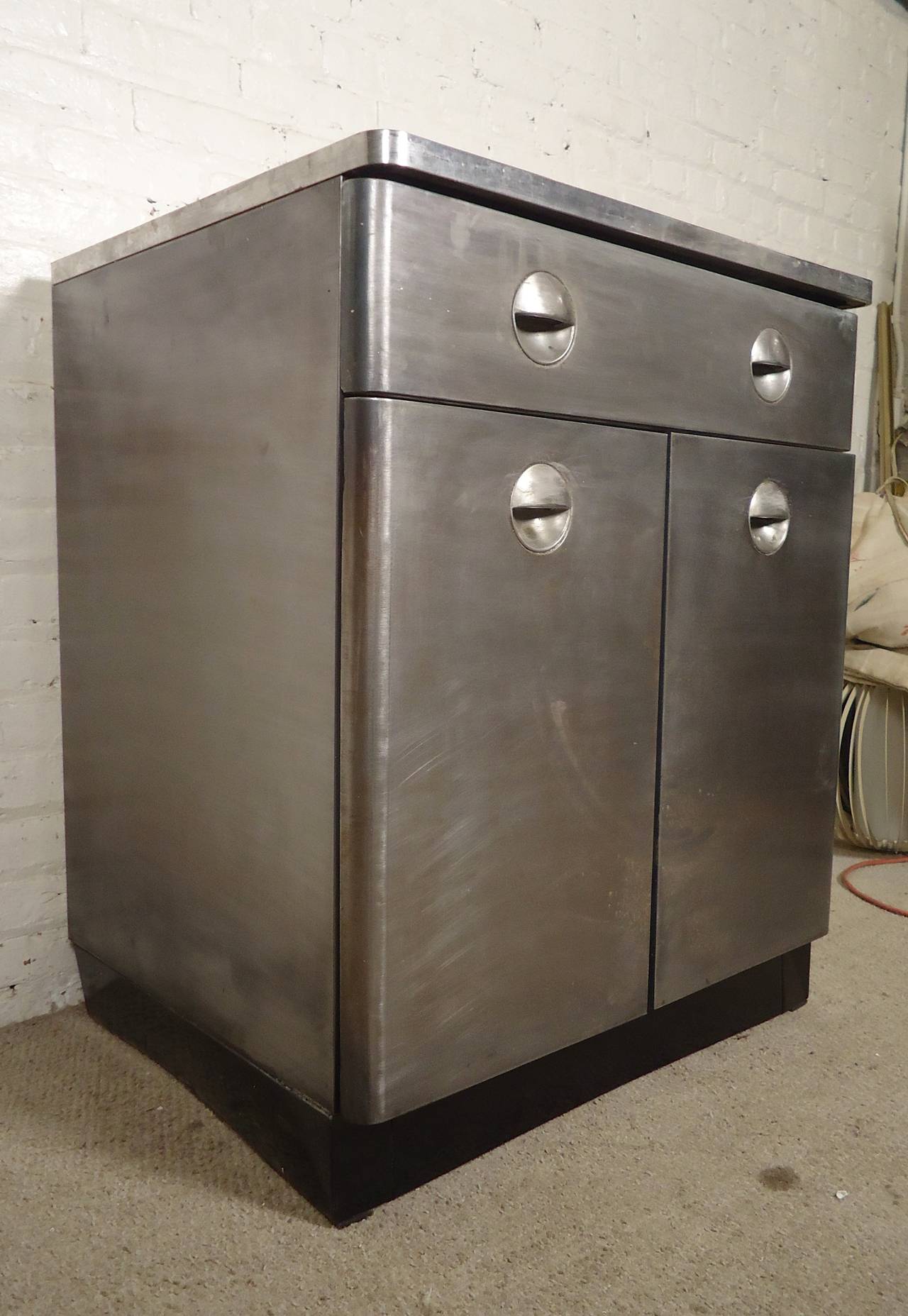Industrial Restored Metal Cabinet