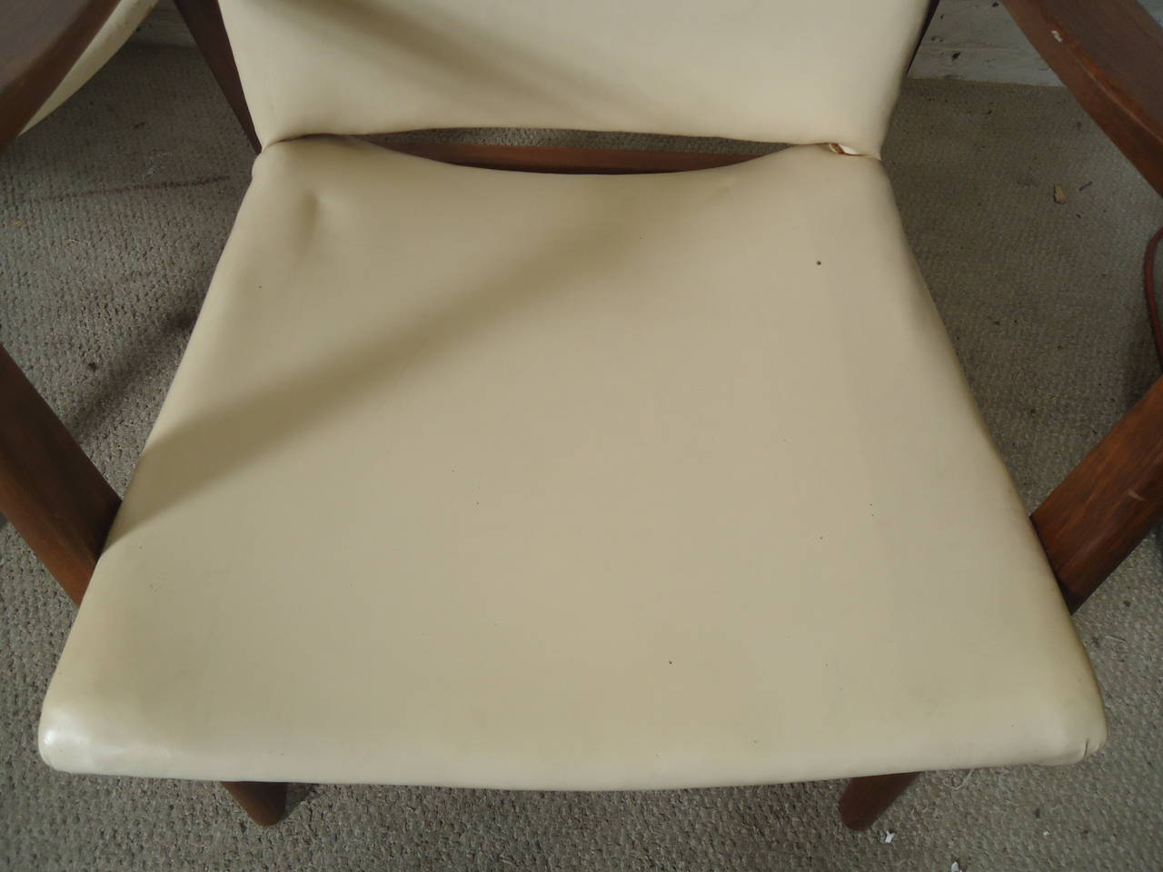 Pair Of Sculpted Mid-Century Danish Arm Chairs 5