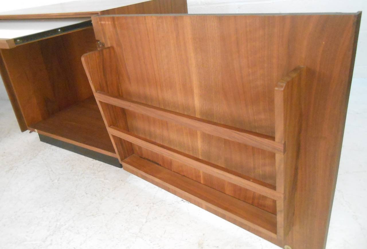 Mid-20th Century Walnut Nightstands by John Kapel