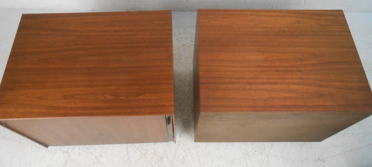 Wood Walnut Nightstands by John Kapel