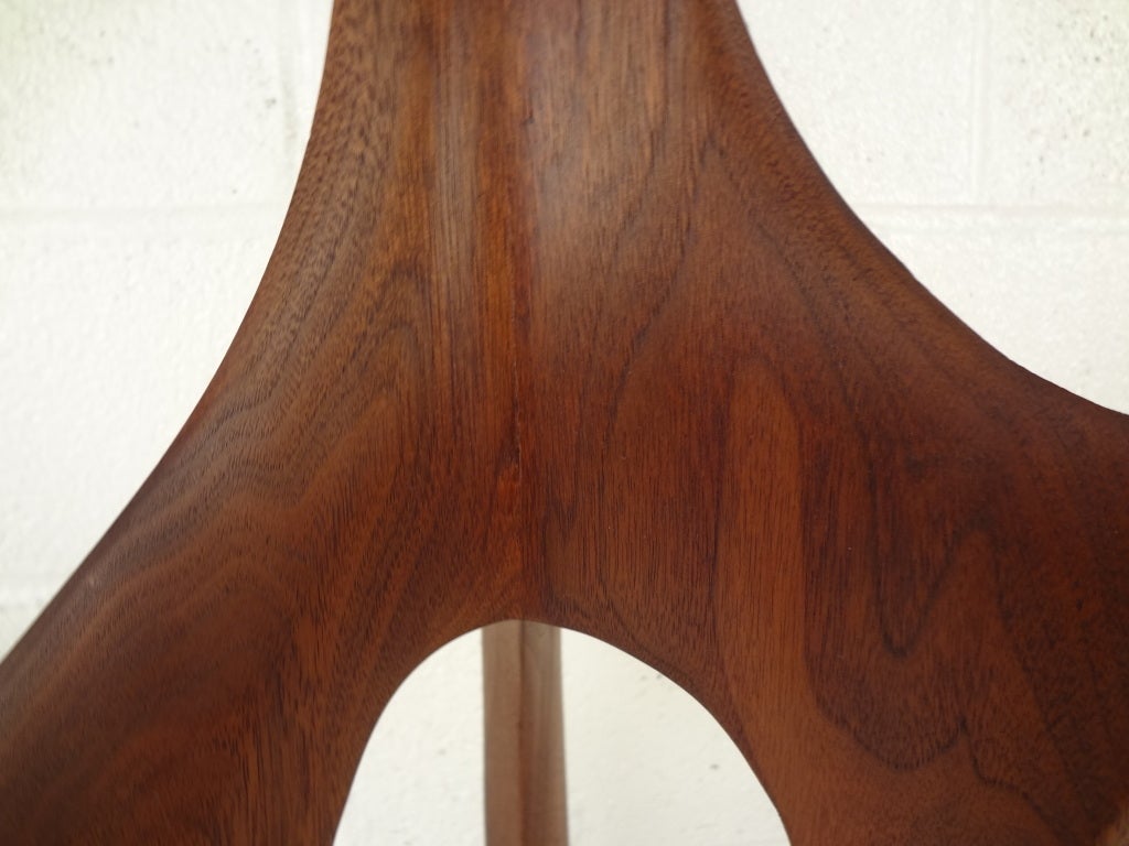 Mid-20th Century Sculpted Teak Large Table Lamp For Sale