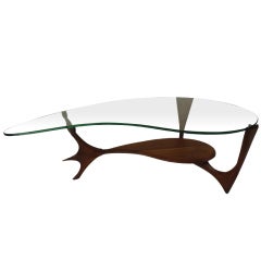Hand Crafted Kidney Shape Coffee Table