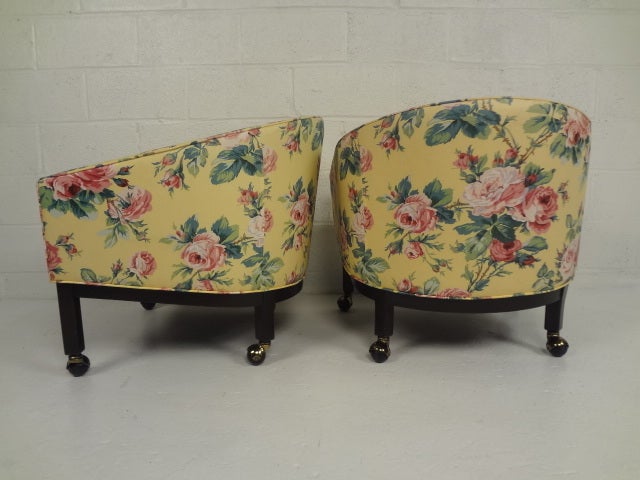 American Pair of Lounge Chairs by Kip Stewart