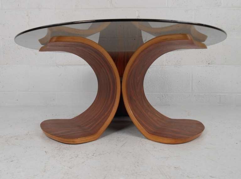 bent wood coffee table