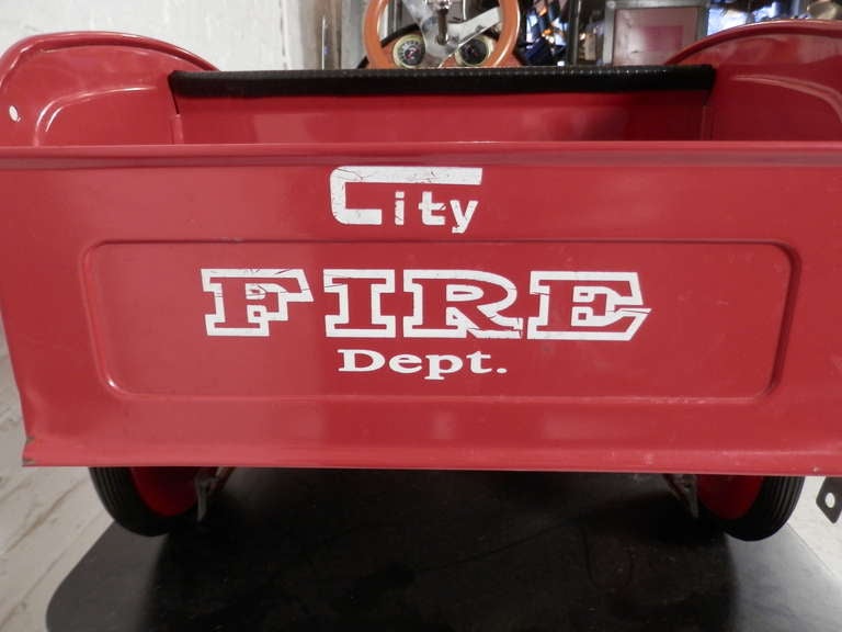 Vintage Fire Engine Barber Shop Chair 1