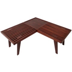 Unusual 'V' Shape Slat Table