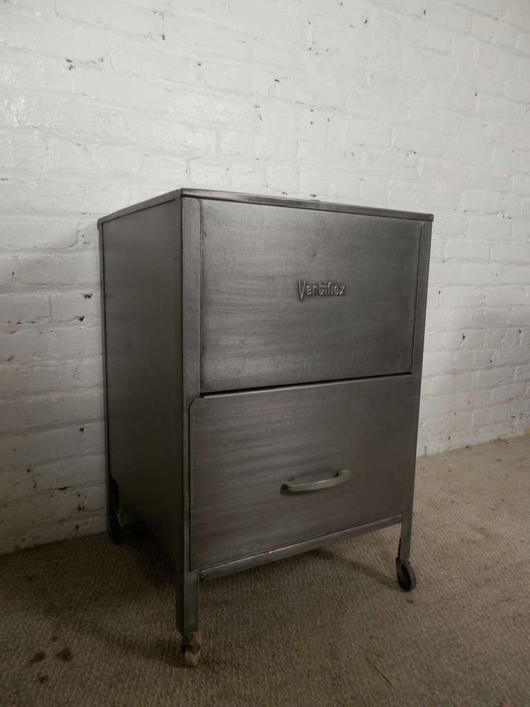 Mid-20th Century Mid-Century Rollaway Mobile File Cabinet By Vertiflex