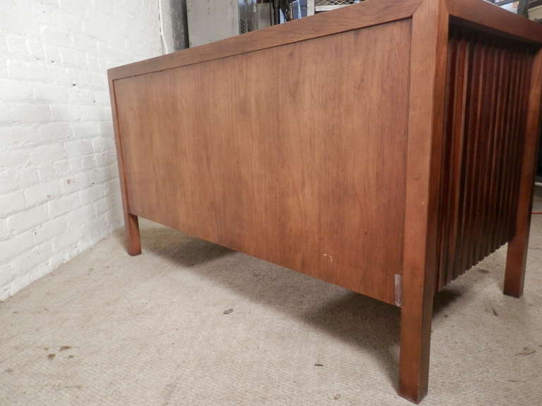 Mid-20th Century Executive Desk with Rosewood Sides by Lane
