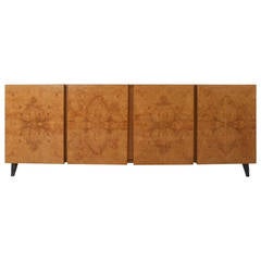 Lane Burl Wood Credenza Milo Baughman Style