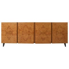 Lane Burl Wood Credenza Milo Baughman Style