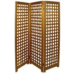 Mid-Century Modern Danish Teak Weave-Style Screen 10
