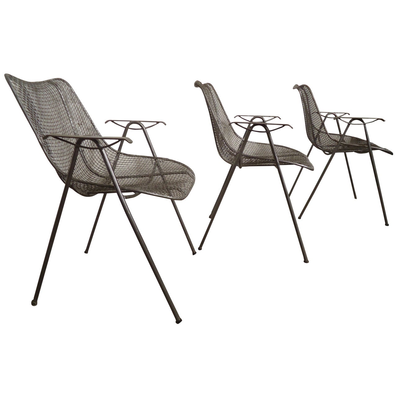 Mid-Century Modern Wire Arm Chair