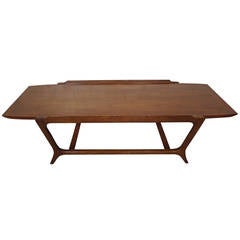 Outstanding Mid-Century Walnut Coffee Table by Lane