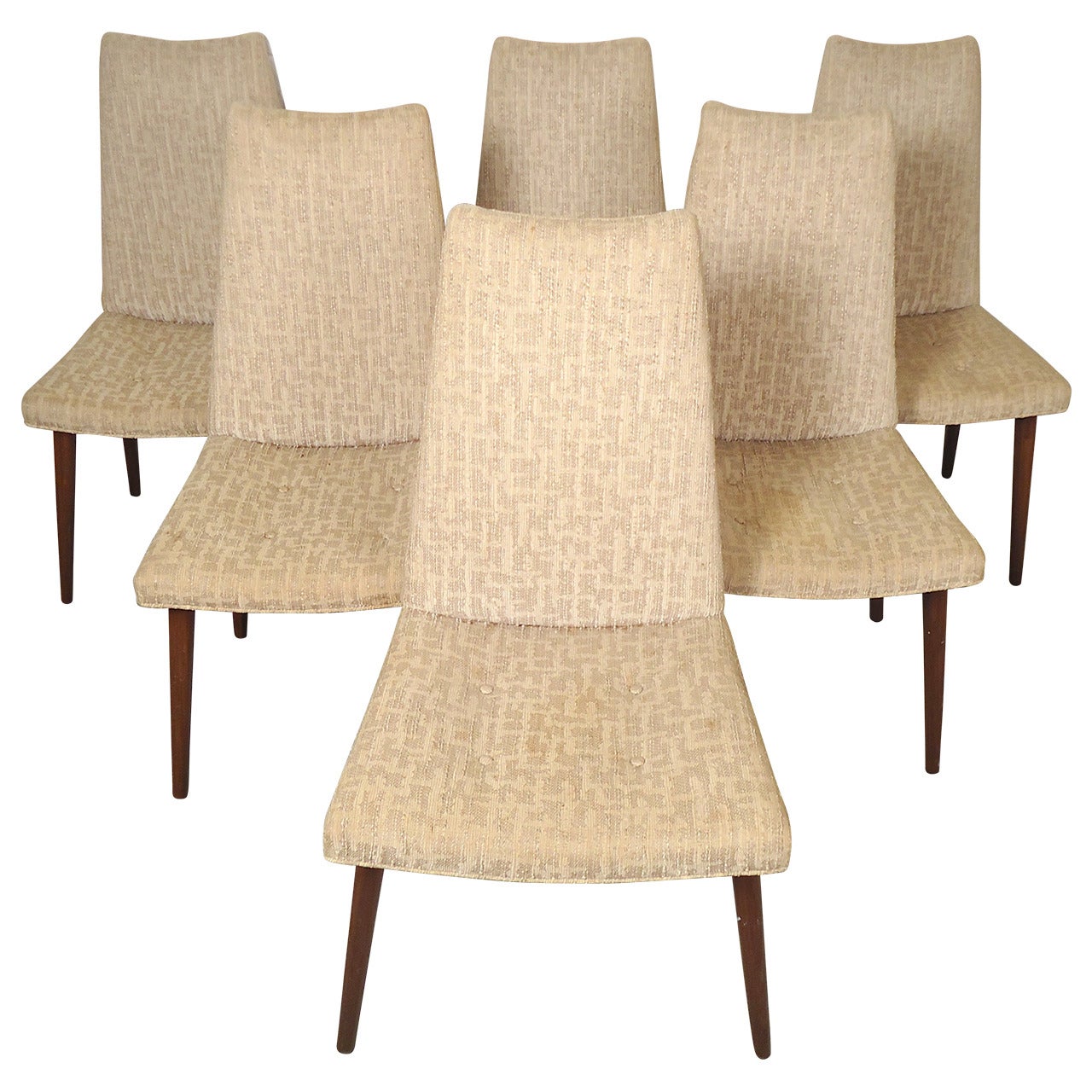 Six Mid-Century Modern Chairs