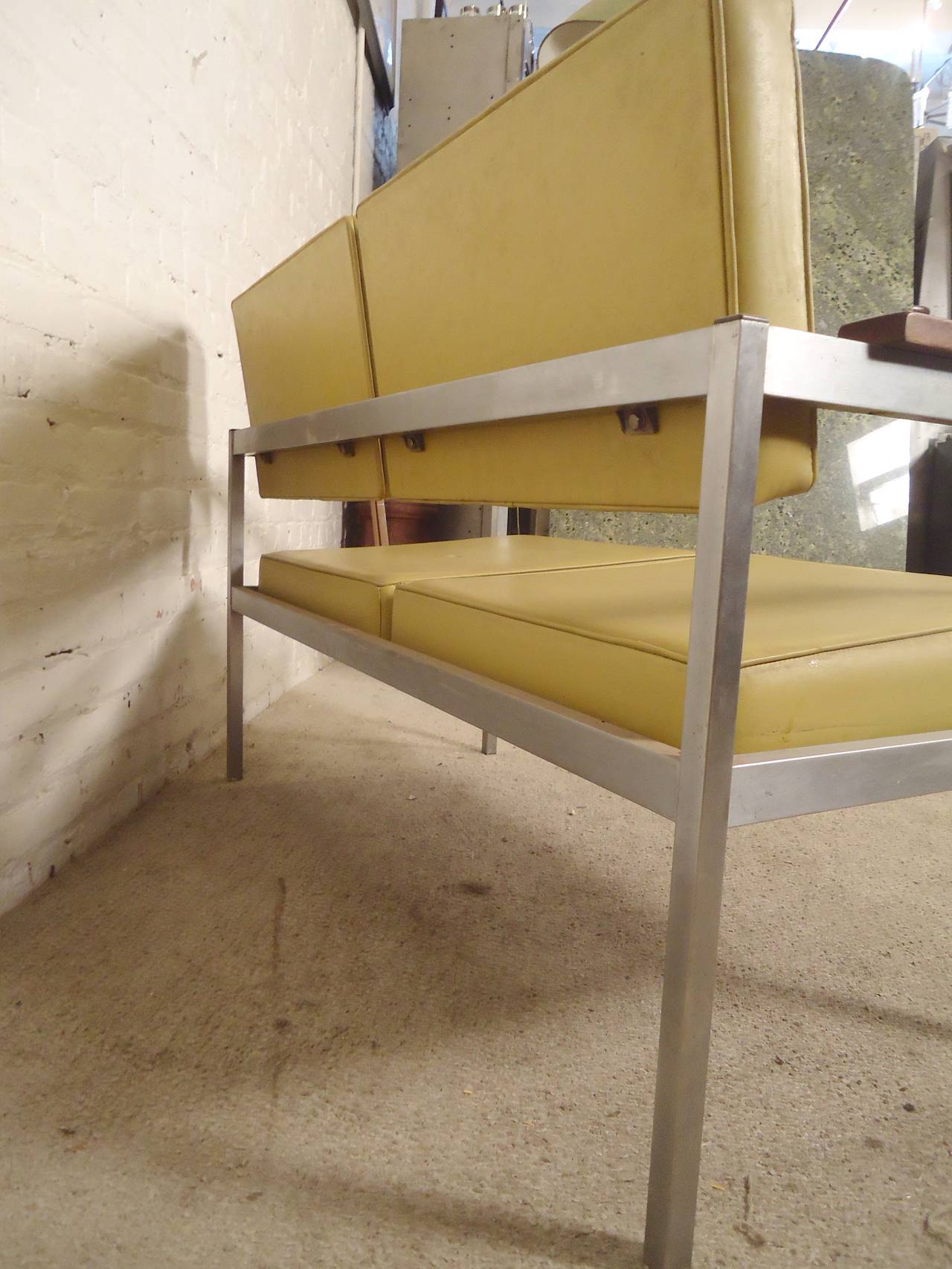 Mid-Century Modern Knoll Style Mid-Century Office Sofa