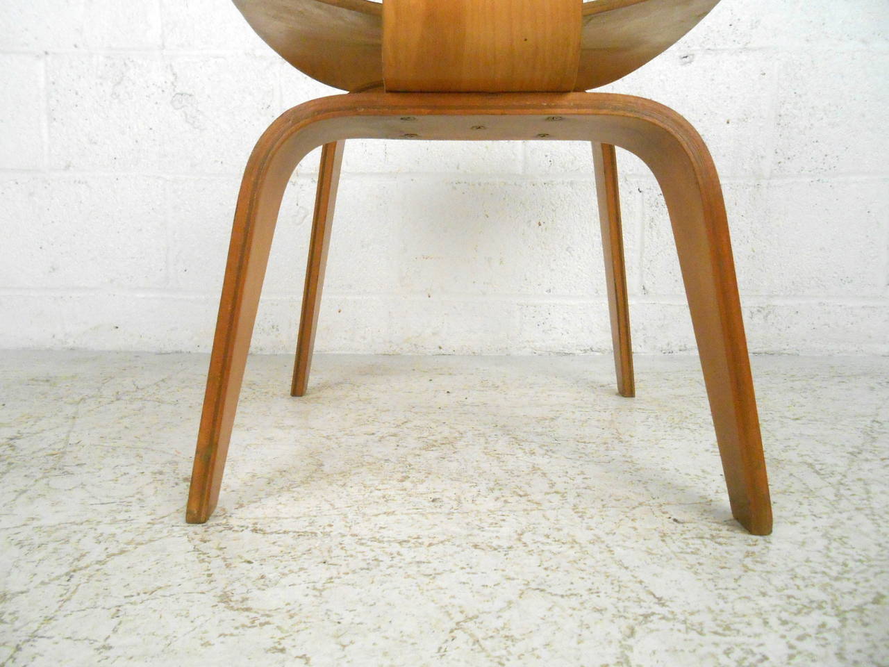 Plywood Midcentury DCW Charles Eames Wood Lounge Chair