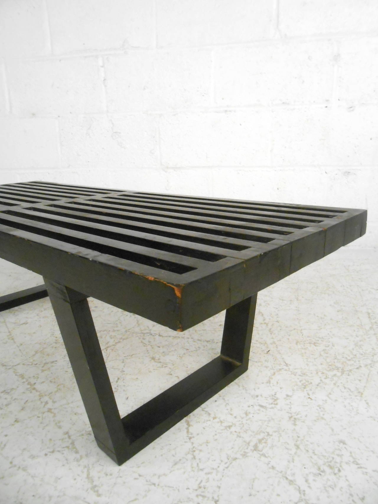 Mid-20th Century Mid-Century Modern George Nelson Slat Bench