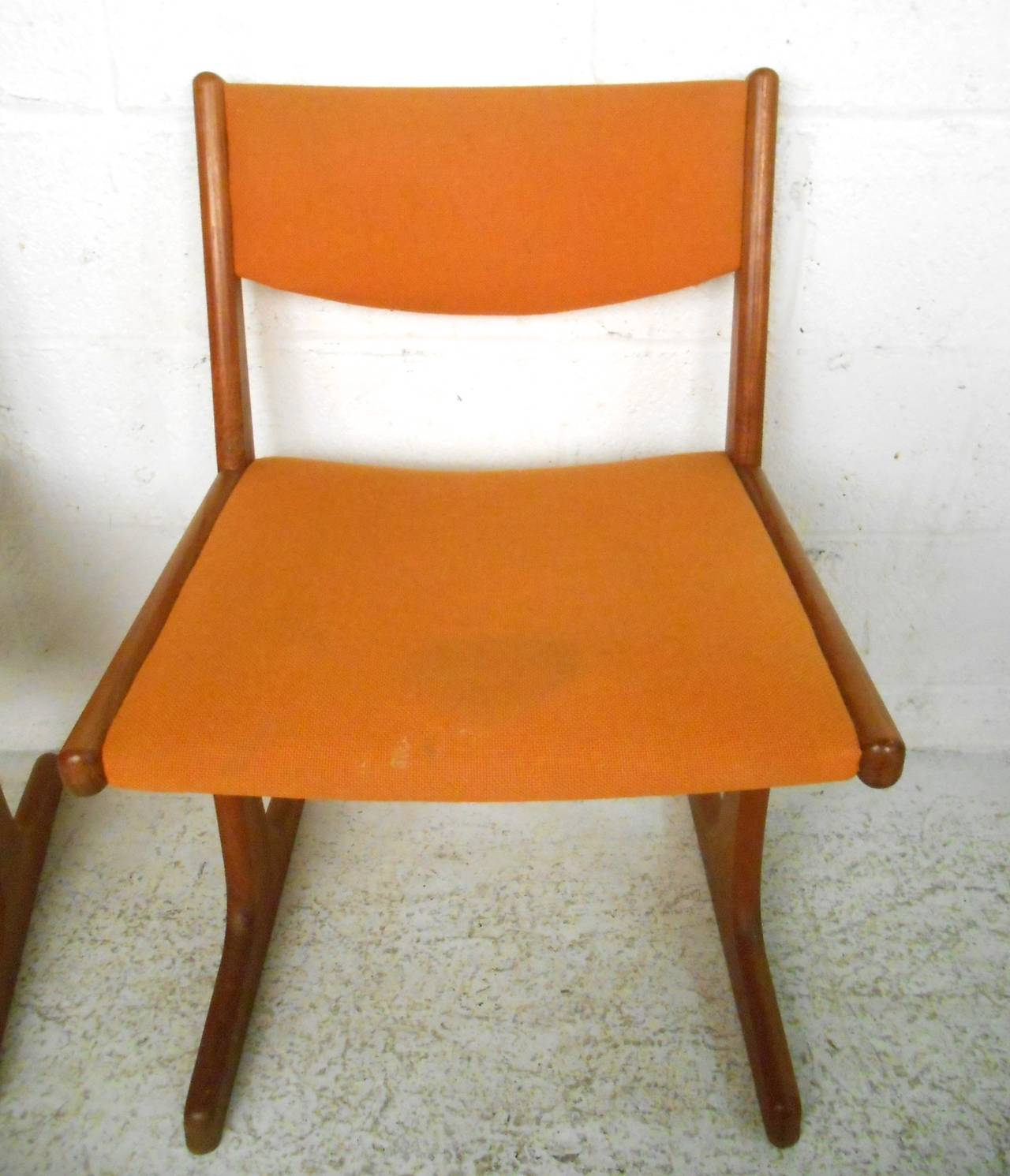 Mid-20th Century Set of Eight Dining Chairs in Scandinavian Teak