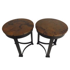 Copper Top Side Tables