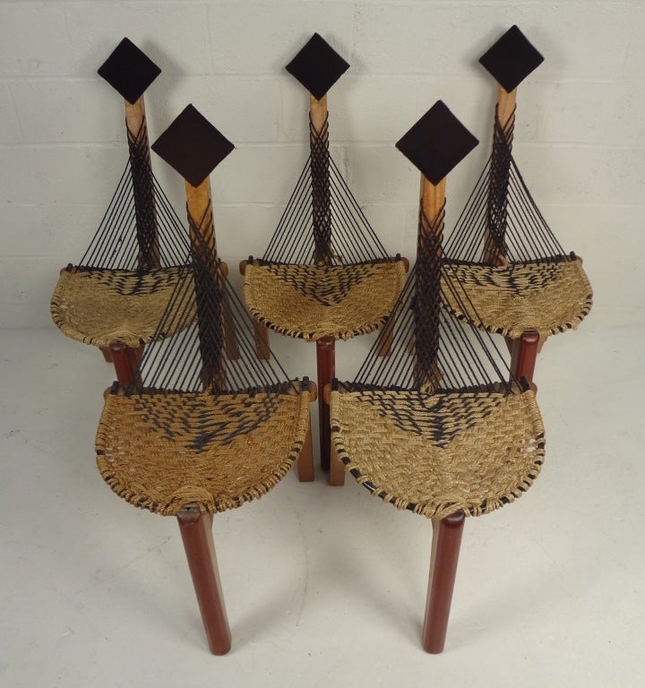 American Vintage Modern Tribal Rope Chairs