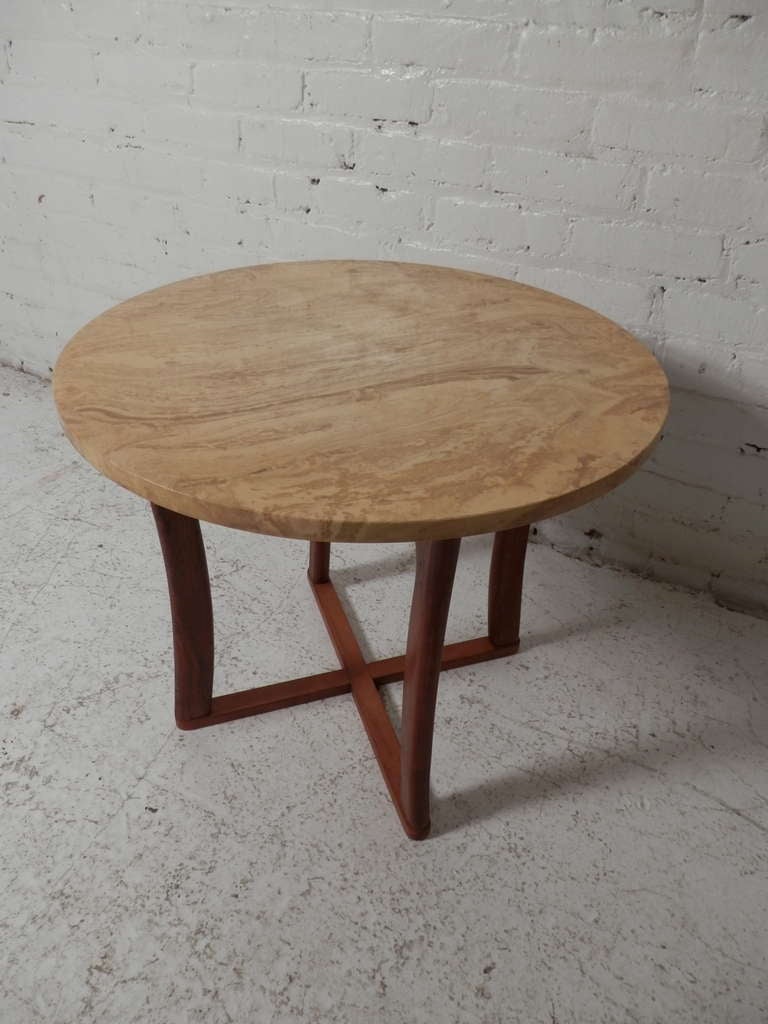 American Marble Top Side Table