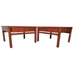 Pair of Mid-Century Wide Sofa Tables from Denmark