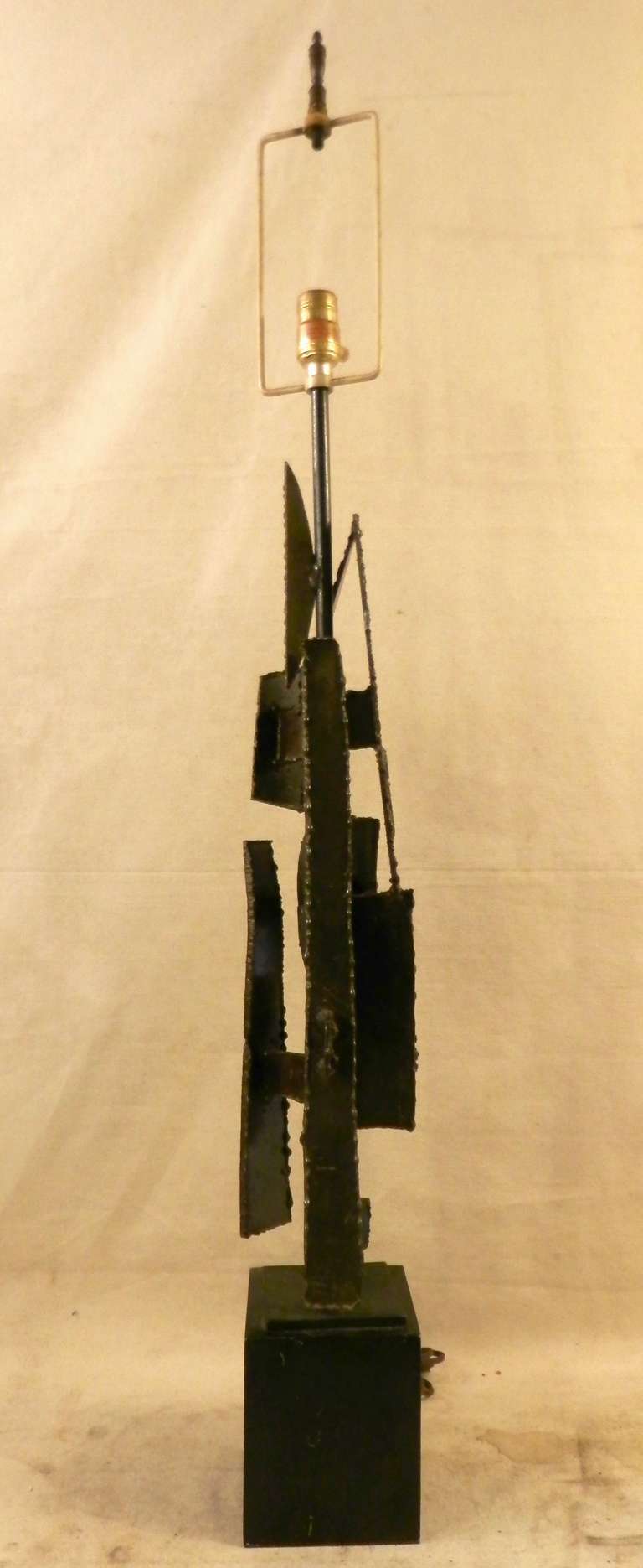 Mid-Century Brutalist Sculpture Lamp by Harry Balmer