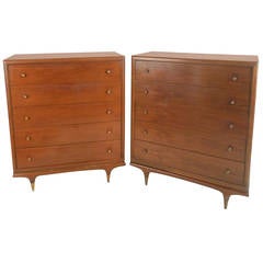 Mid-Century Modern Kent Coffey Continental Highboy Dresser 5