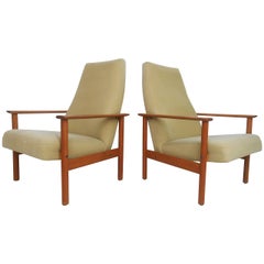 Pair of Mid-Century Modern Folke Ohlsson Style Lounge Chairs