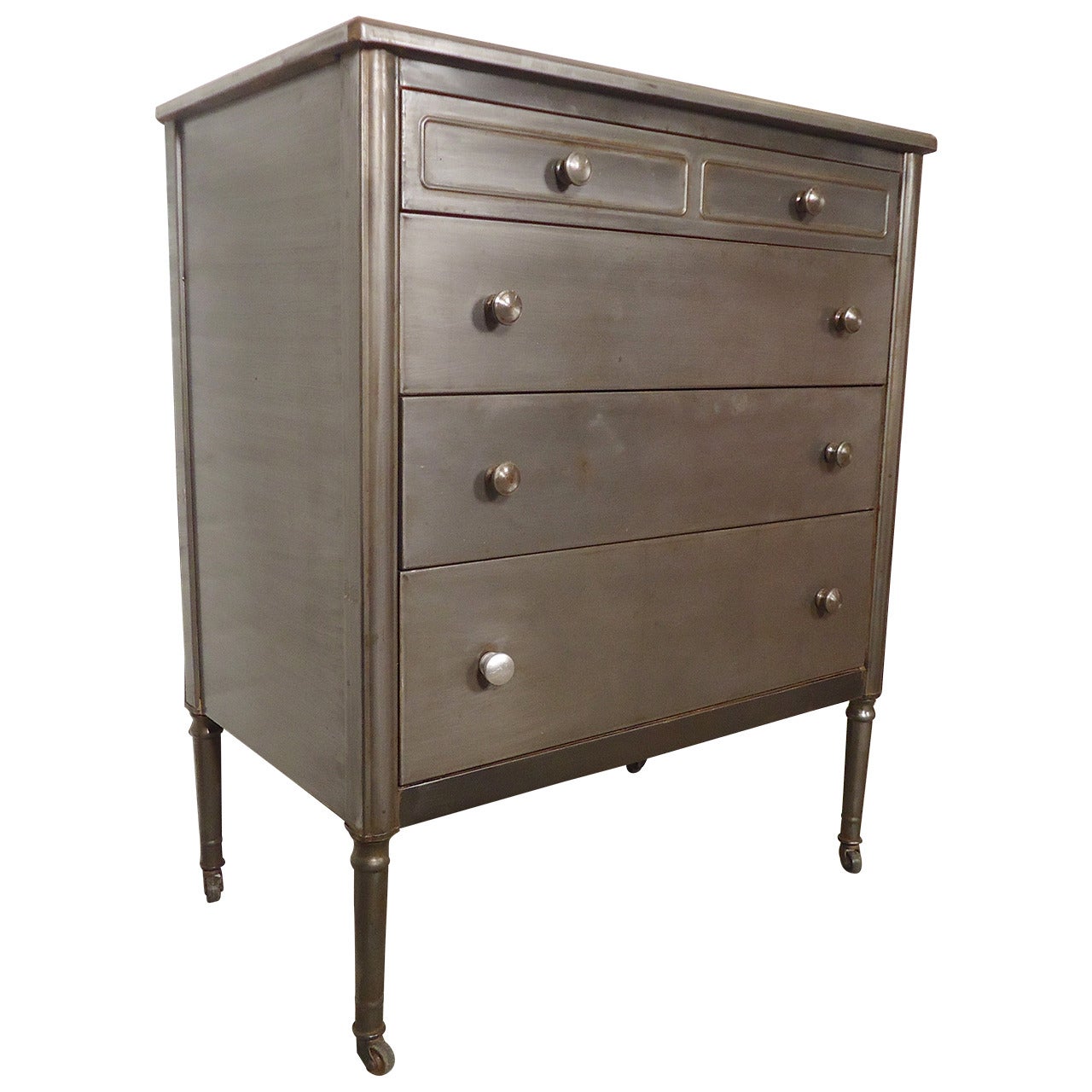 Four Drawer Metal Dresser by Simmons