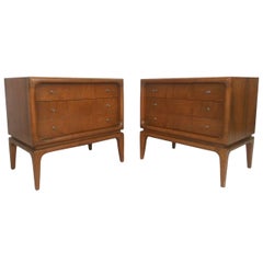 Midcentury Walnut Nightstands