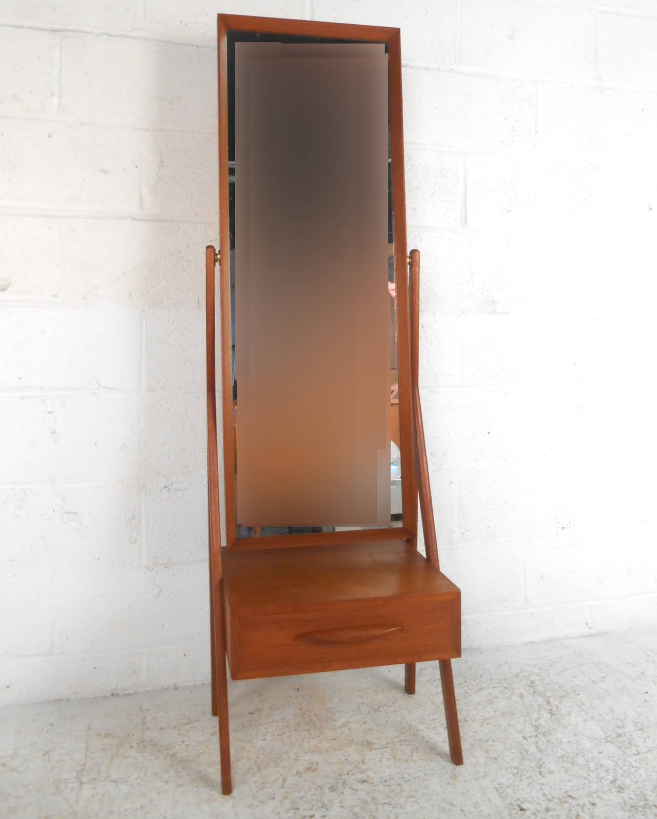 mid century standing mirror