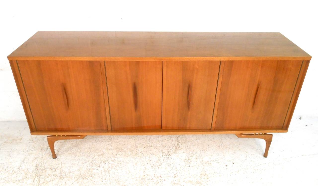 American Mid-Century Modern Sculptural Sideboard or TV Credenza