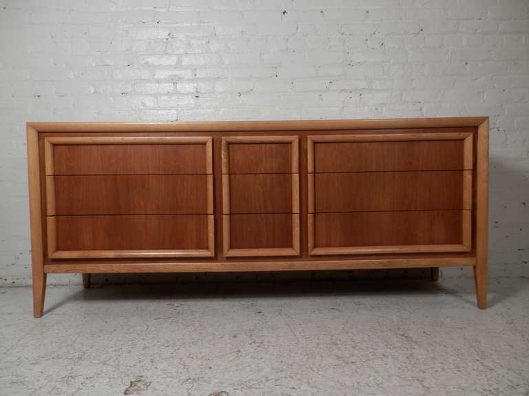 Nine Drawer Vintage Modern Dresser