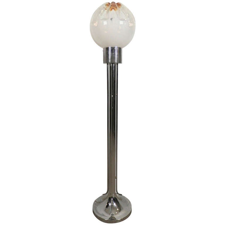 A V Mazzega N Glass Mid Century Floor Lamp For At 1stdibs A V Mazzega N Glass Mid Century Floor Lamp For