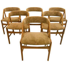 Six Kai Kristiansen Inspired Dining Chairs