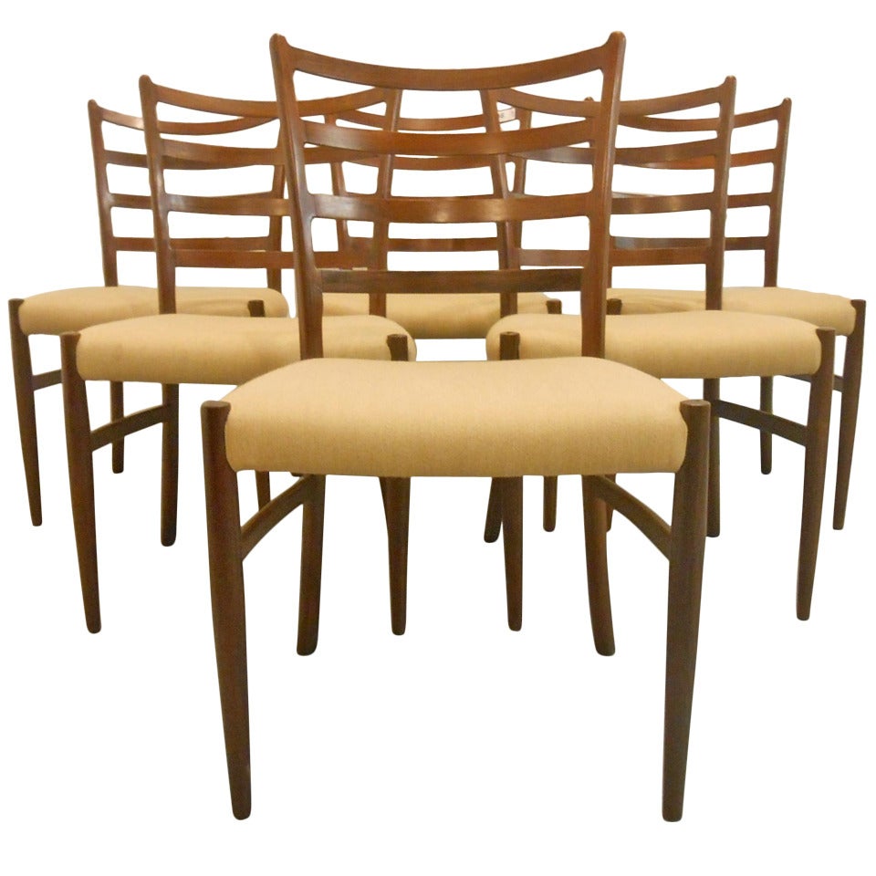 Vintage Danish Rosewood Dining Chairs after Arne Vodder