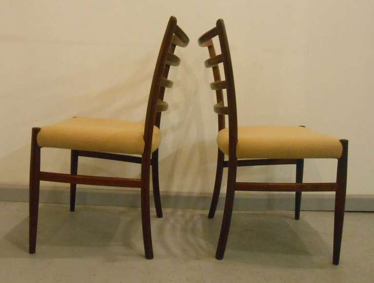 Scandinavian Modern Vintage Danish Rosewood Dining Chairs after Arne Vodder